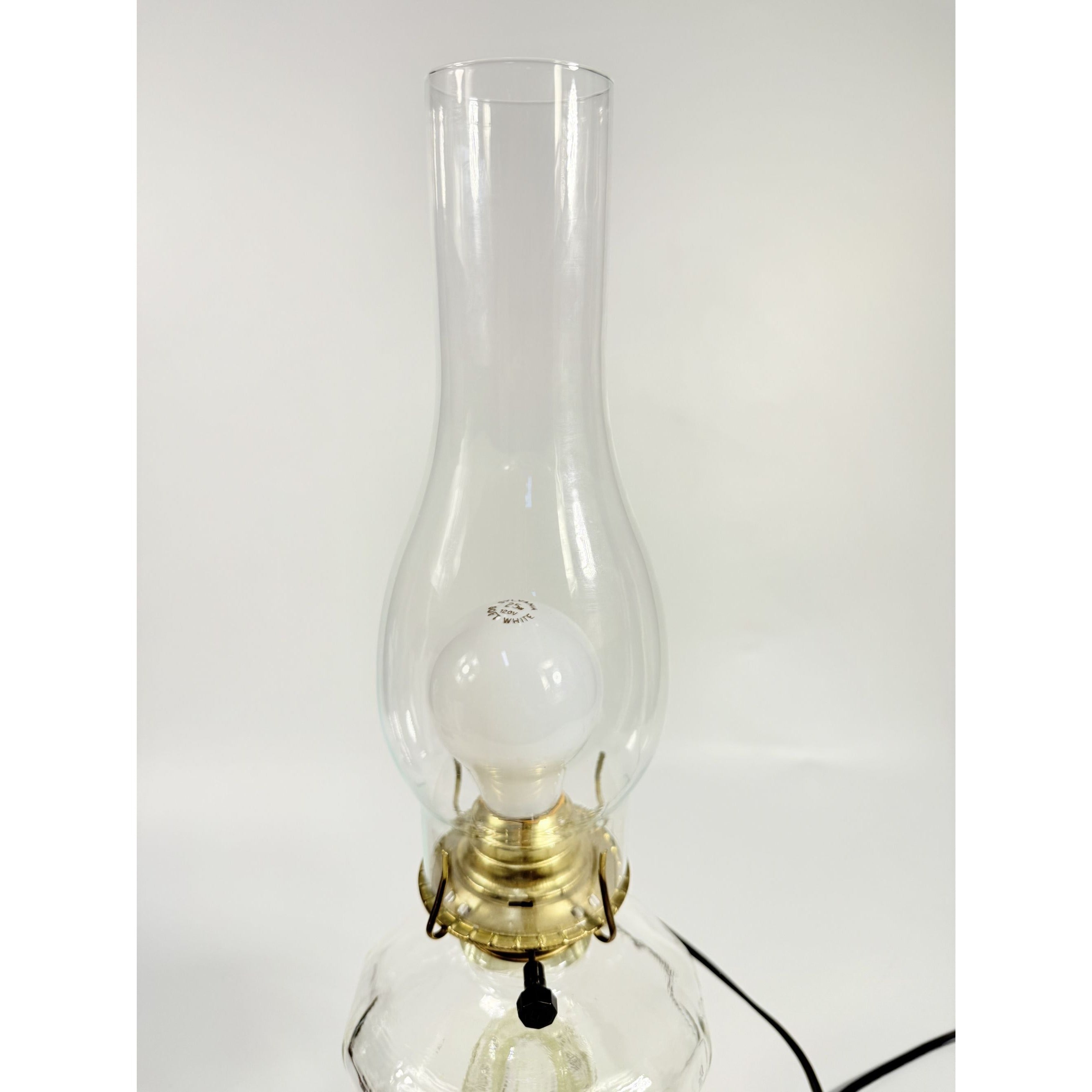 Kerosene Oil Lamp Converted to Electric Antique EAPG Stockton Vintage Home Decor Decor Accents Lighting Cottage Granny Core Primitve Country