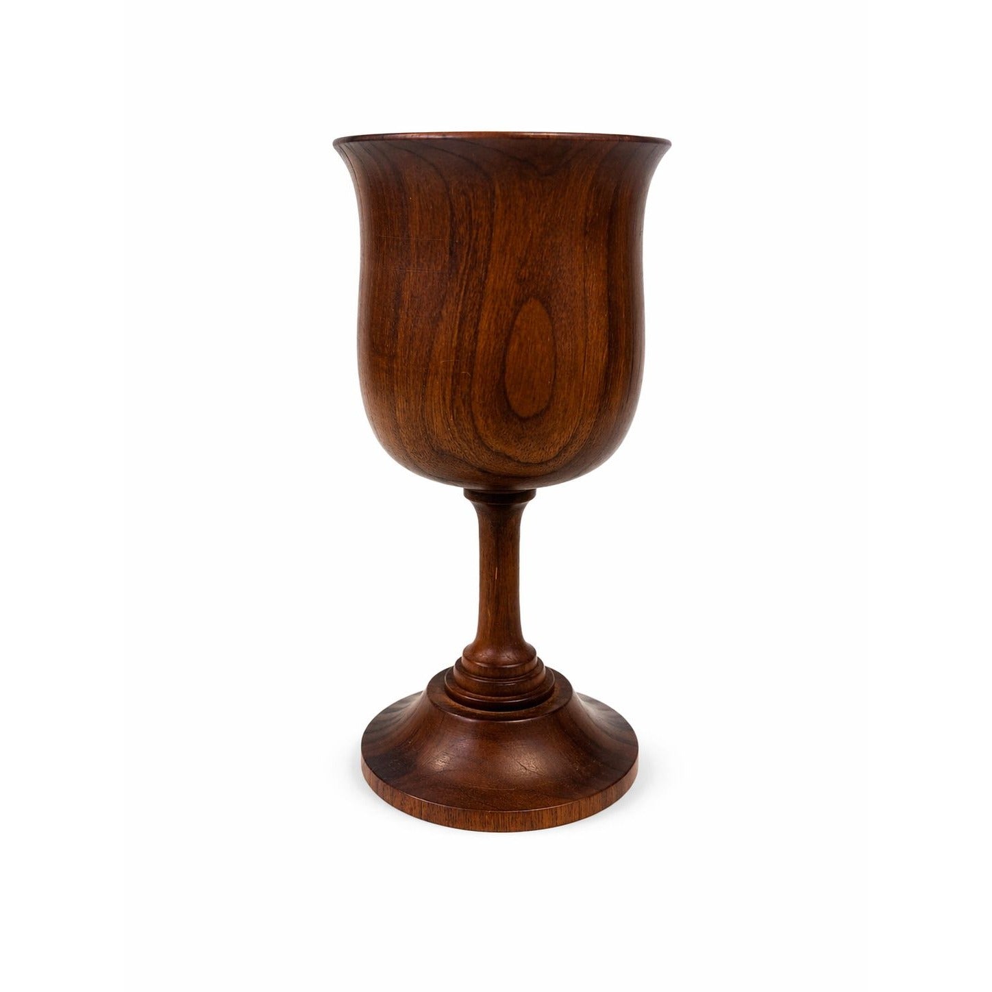 Wood Wine Goblet Chalice Vintage Wooden Hand Turned Communion Vintage Farmhouse Primitive Home Decor Vase Decorative Accents