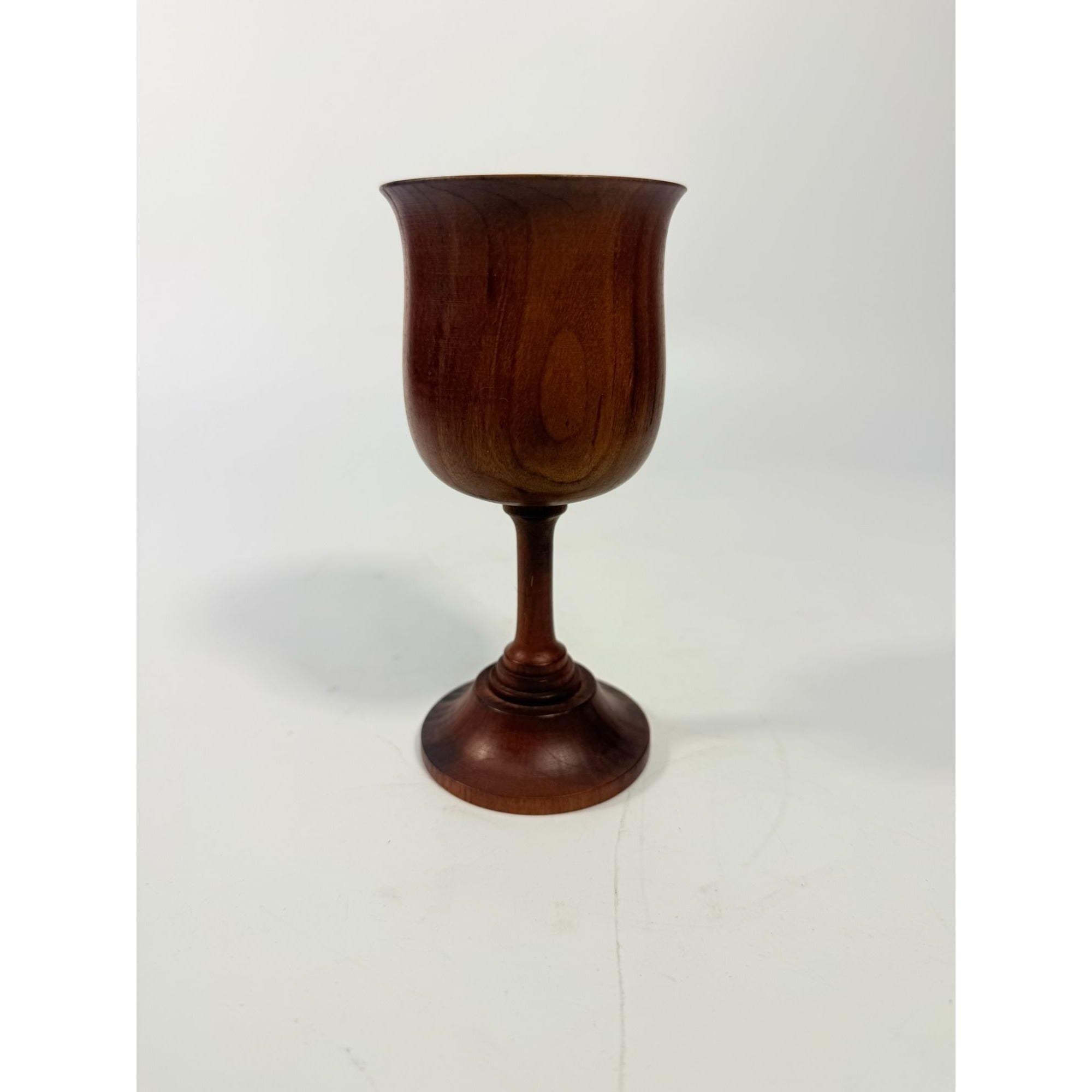 Wood Wine Goblet Chalice Vintage Wooden Hand Turned Communion Vintage Farmhouse Primitive Home Decor Vase Decorative Accents