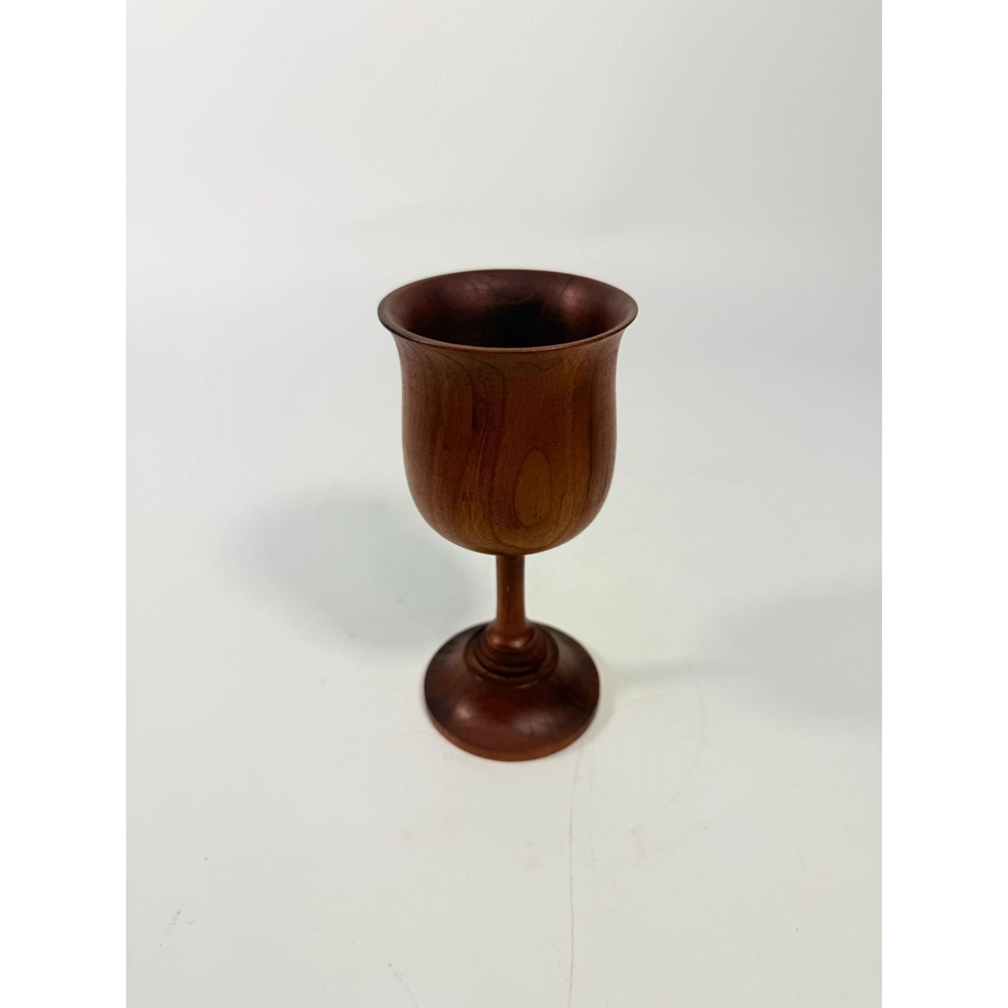 Wood Wine Goblet Chalice Vintage Wooden Hand Turned Communion Vintage Farmhouse Primitive Home Decor Vase Decorative Accents