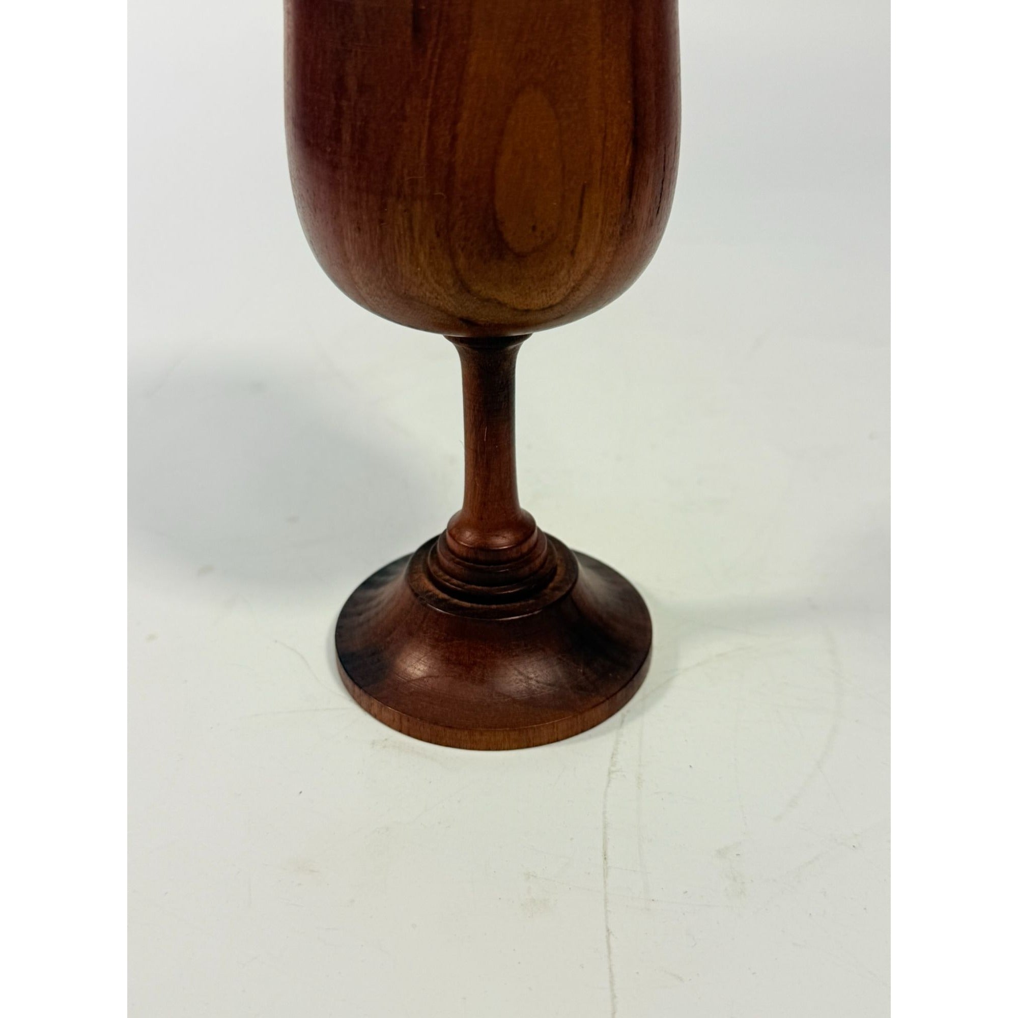 Wood Wine Goblet Chalice Vintage Wooden Hand Turned Communion Vintage Farmhouse Primitive Home Decor Vase Decorative Accents