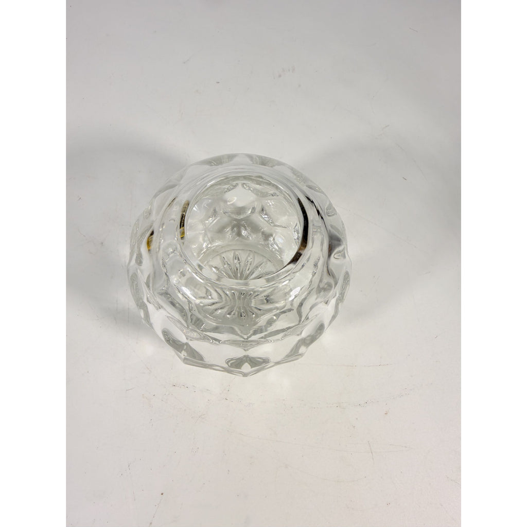 Fairy Lamp Fostoria American Cubist Votive Candle Holder Tea Light 1 Piece Rare Collectible Home Decor Decorative Accent