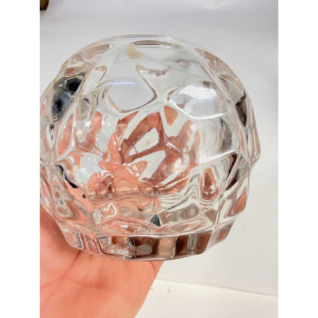 Fairy Lamp Fostoria American Cubist Votive Candle Holder Tea Light 1 Piece Rare Collectible Home Decor Decorative Accent