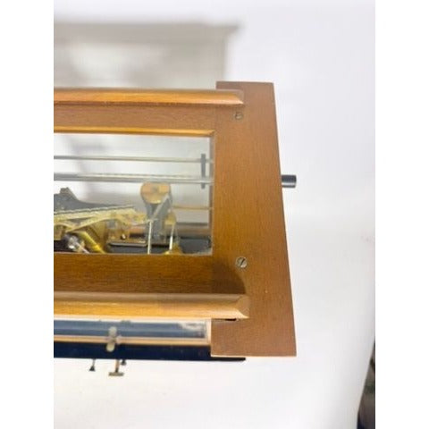 Apothecary Balance Scale Seederer-Kohlbusch Seko Central Scientific Company Mid Century Chemical Balance Wood Glass Brass Vintage