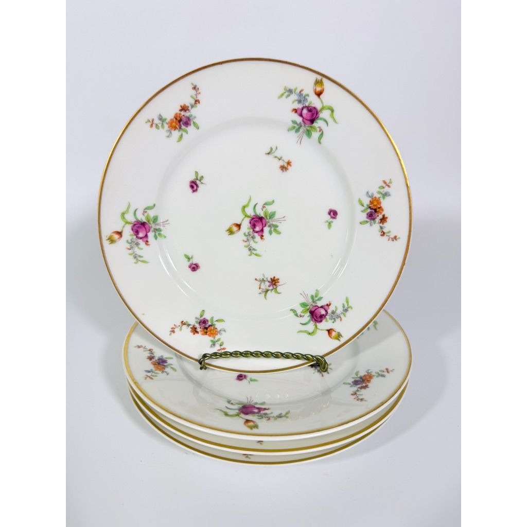 Salad Plates Set 4 Haviland Migonette Limoges France Haviland Migonette Limoges France Replacement China French Floral Bone Vintage Wedding
