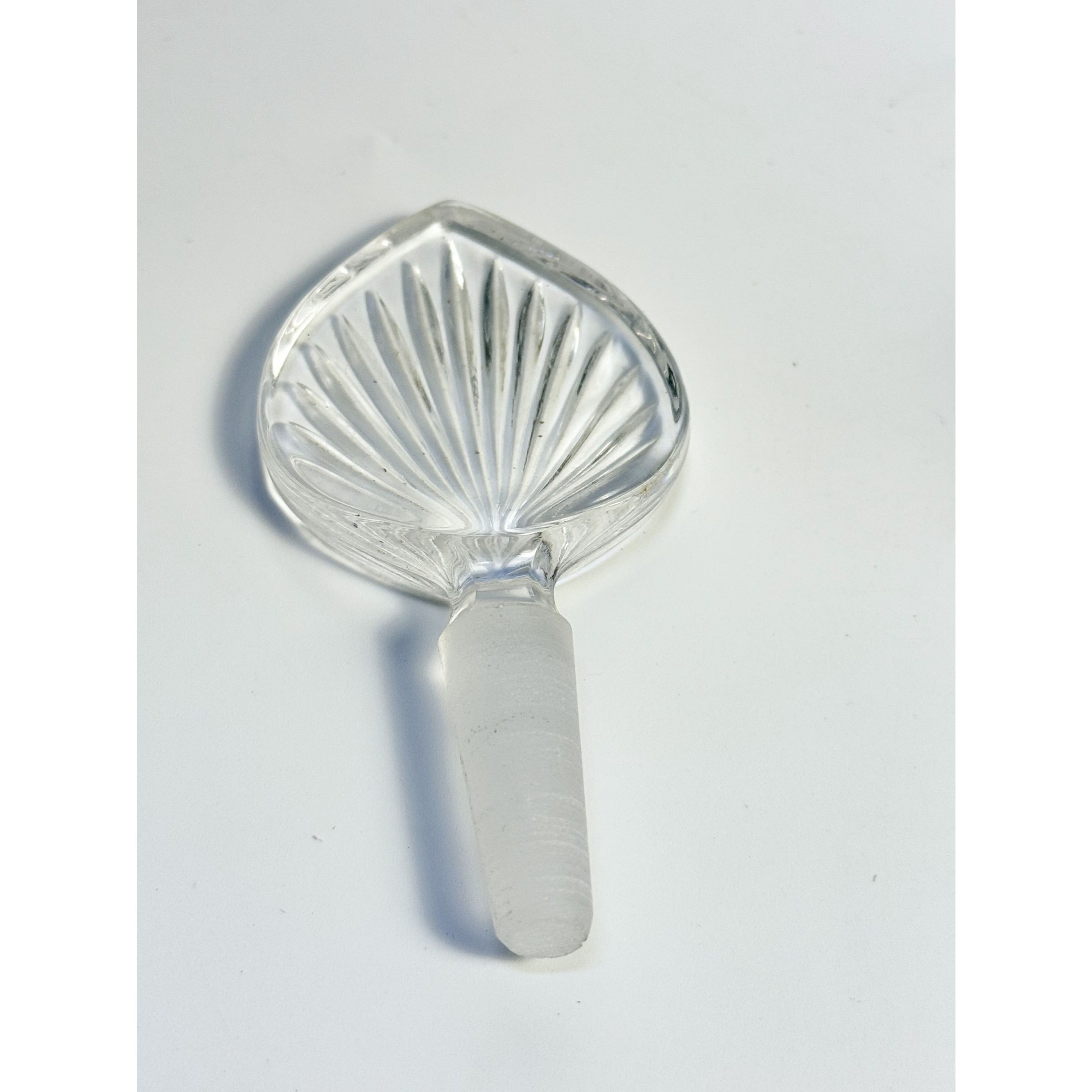 Etched Perfume Bottle and Stopper Lead Crystal Princess House Vintage Heritage Romance Collection Boudier Vanity Collectible Glassware