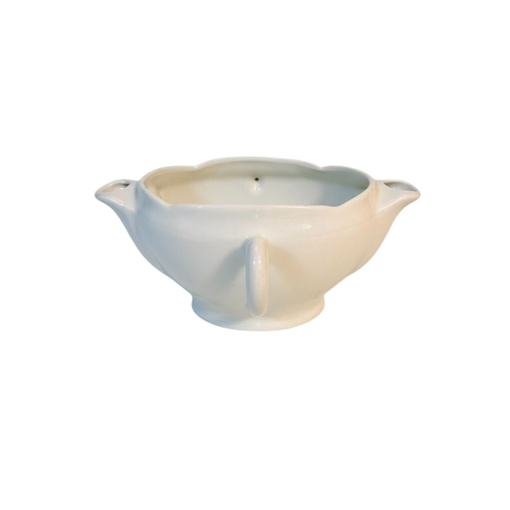 Ironstone Gravy Separator Classic Whiteware Porcelain Apilco France Replacement China Vitage Servingware