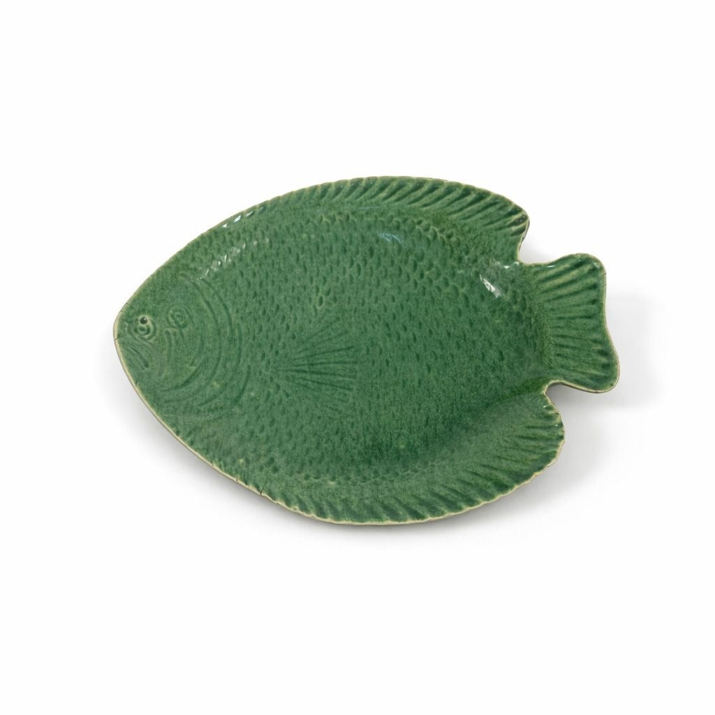 Pottery Fish Platter Plate French Style Majolica Vintage Gallery Wall Serving Piece Replacement China Grand Millennial