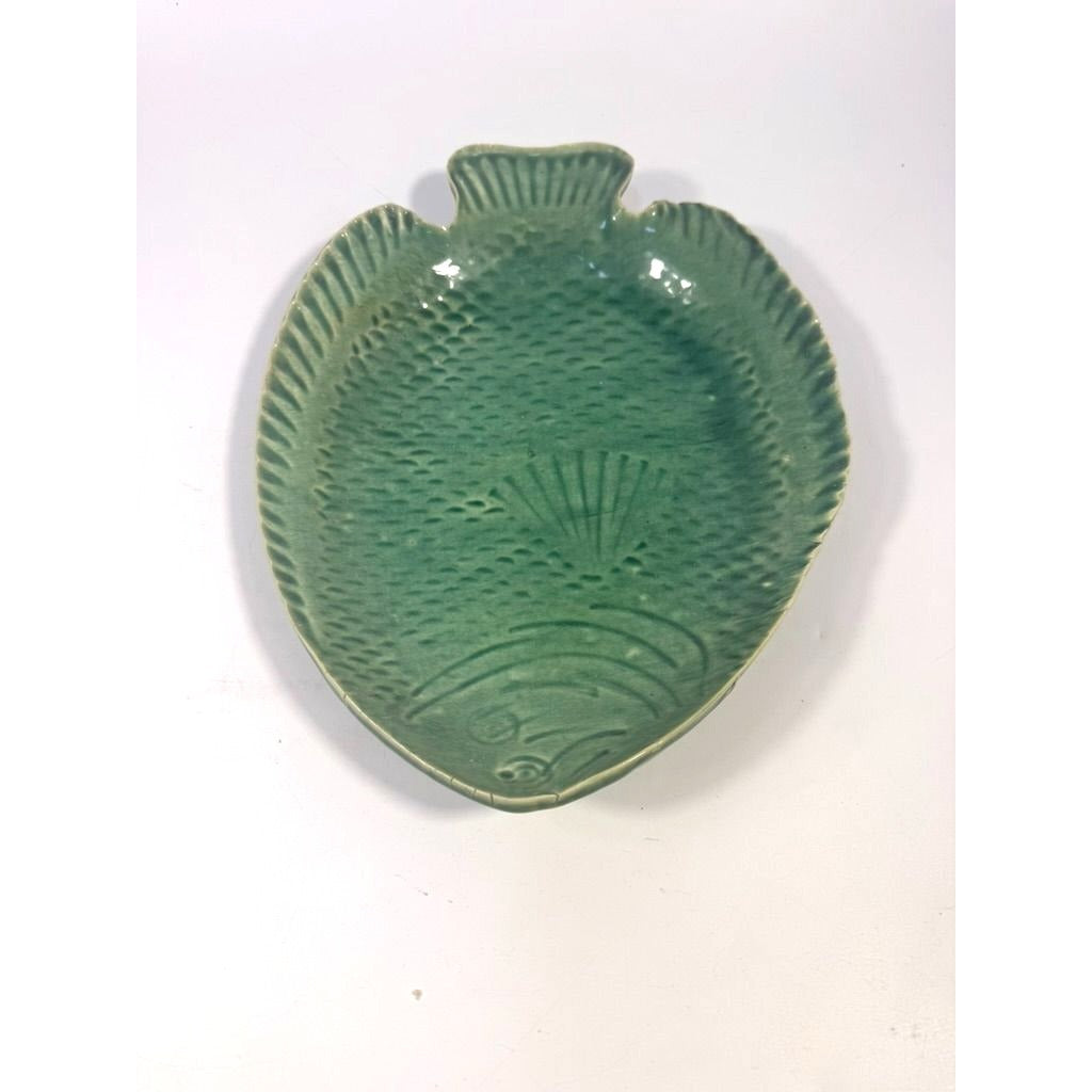 Pottery Fish Platter Plate French Style Majolica Vintage Gallery Wall Serving Piece Replacement China Grand Millennial