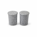 Salt and Pepper Shakers Pair Gray Black Cermamic Vintage Japan Mid Century Speckled Hand Painted Collectible Kitchenware Serving Piece