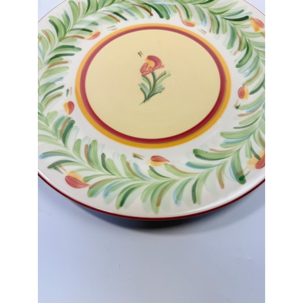 Dinner Plates Set 2 Southern Living at Home Gail Pittman Sienna Garland Replacement China Vintage Floral Red Green Dining Service Retired
