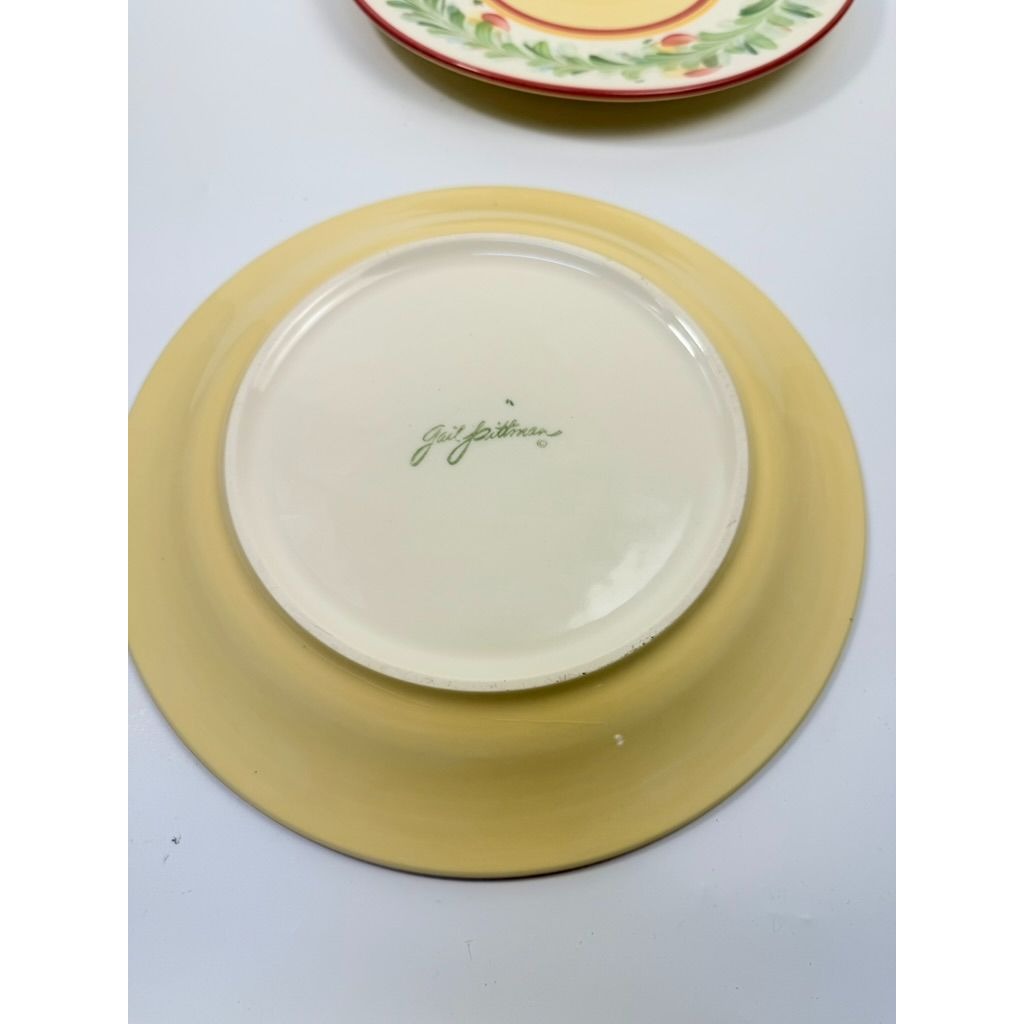 Dinner Plates Set 2 Southern Living at Home Gail Pittman Sienna Garland Replacement China Vintage Floral Red Green Dining Service Retired