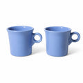 Coffee Cup Mug Pair Vintage Fiesta Homer Laughlin HLC Periwinkle Blue Ring Handled  Repaplacement Stoneware China Collectible