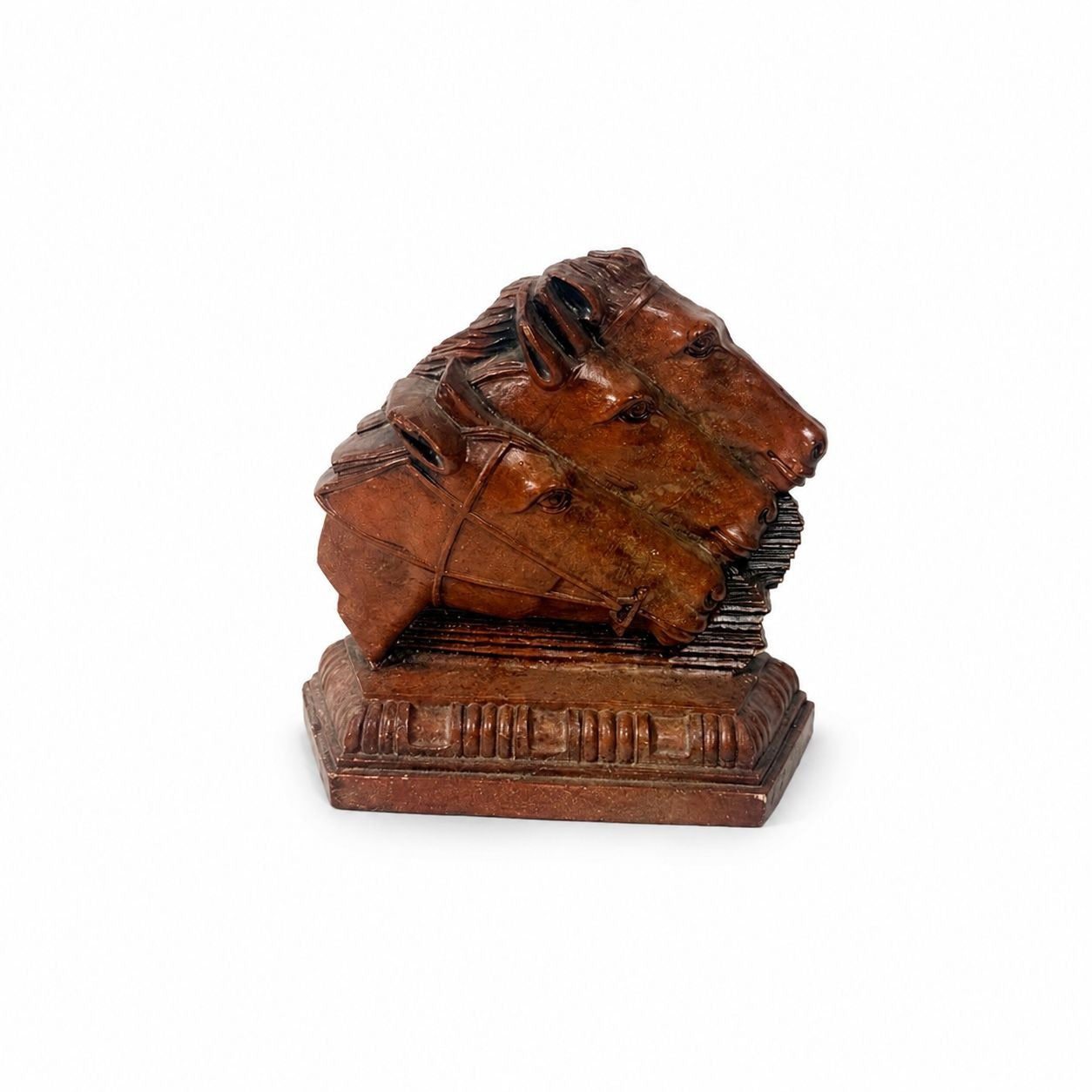 Horse Bookend Doorstop Equine Vintage Desk Office Resin Composite Western Triple Crown Study Library Bookshelf Home Decor Equestrian Gift