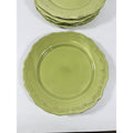 Earthenware Salad Plates Lacey Green Pier I Imports Stoneware Set 6 Portugal Scolloped Edge Replacement China Serving Pieces