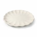 Large Ironstone Platter Scalloped Edge Pottery Bowl Unmarked Vintage Serving Pieces Replacement China Stoneware