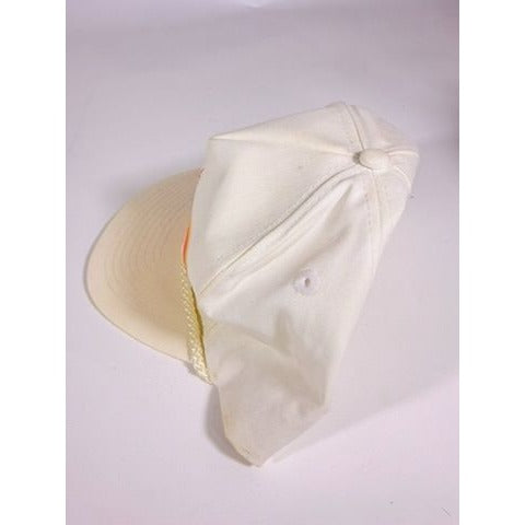 Trucker Hat Vintage Hardee’s Breakfast Club Cap White Orange Letters Retro Restaurant Collectibles