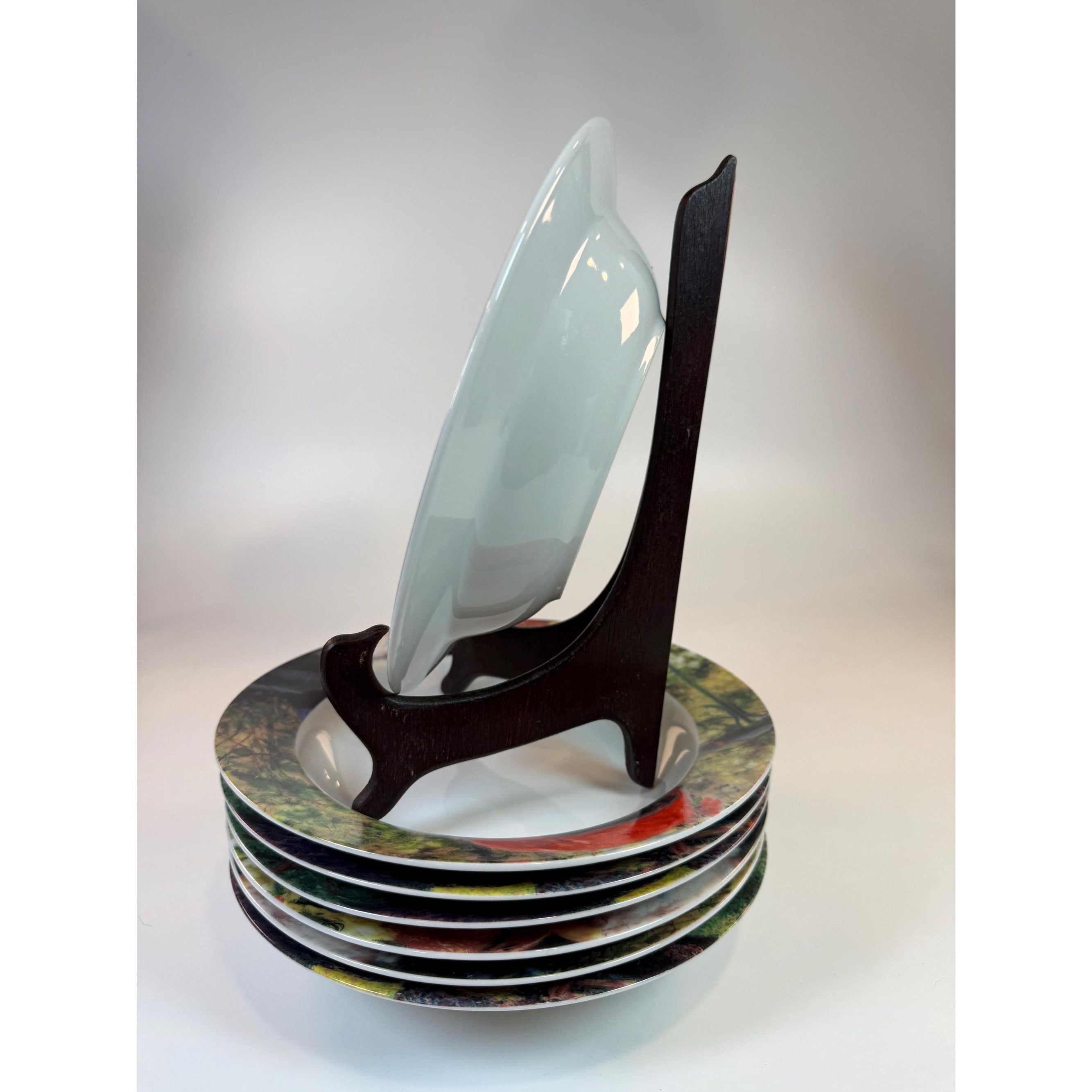 Rim Soup Salad Pasta Bowl Sakura Set 7 Georges Seurat Sunday Afternoon Colorful Museum Art Replacement Dishes China Art Lover Tableware