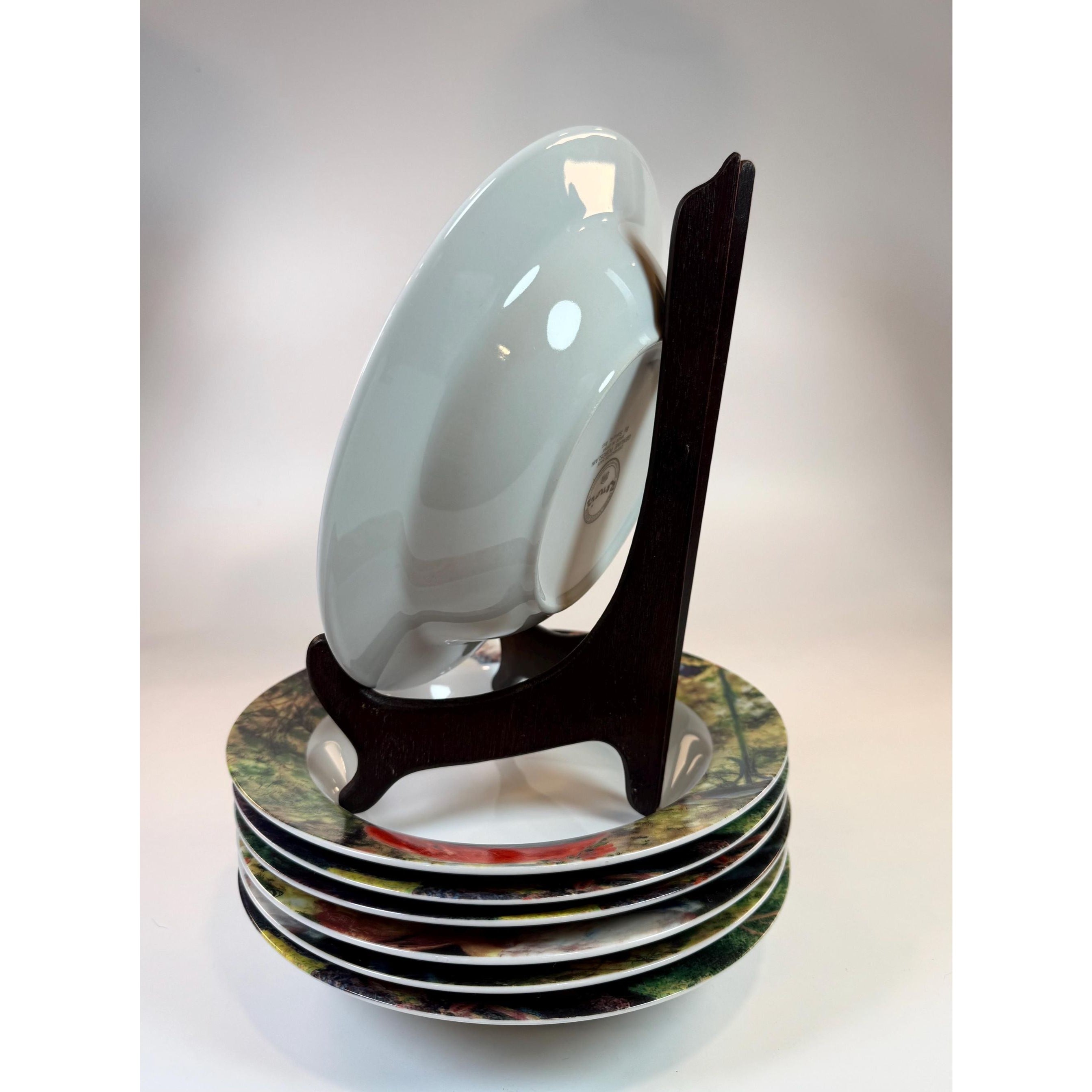 Rim Soup Salad Pasta Bowl Sakura Set 7 Georges Seurat Sunday Afternoon Colorful Museum Art Replacement Dishes China Art Lover Tableware