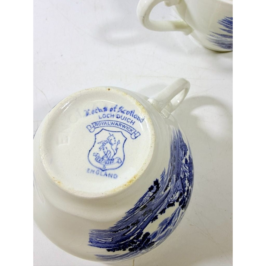Transferware Tea Cup Enoch Wedgwood Countryside”Teacup -Blue and White Dishware – Made in England Replacement China Traditional