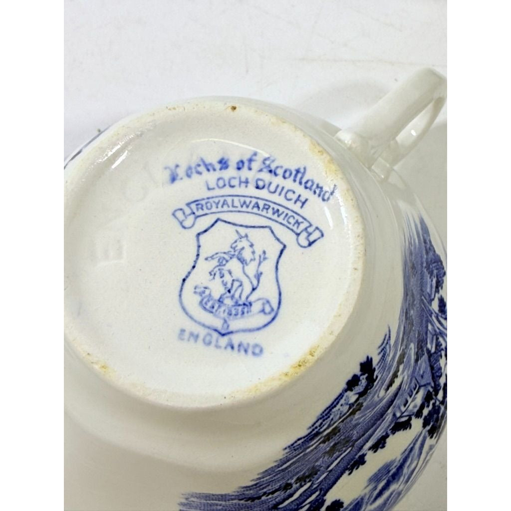 Transferware Tea Cup Enoch Wedgwood Countryside”Teacup -Blue and White Dishware – Made in England Replacement China Traditional