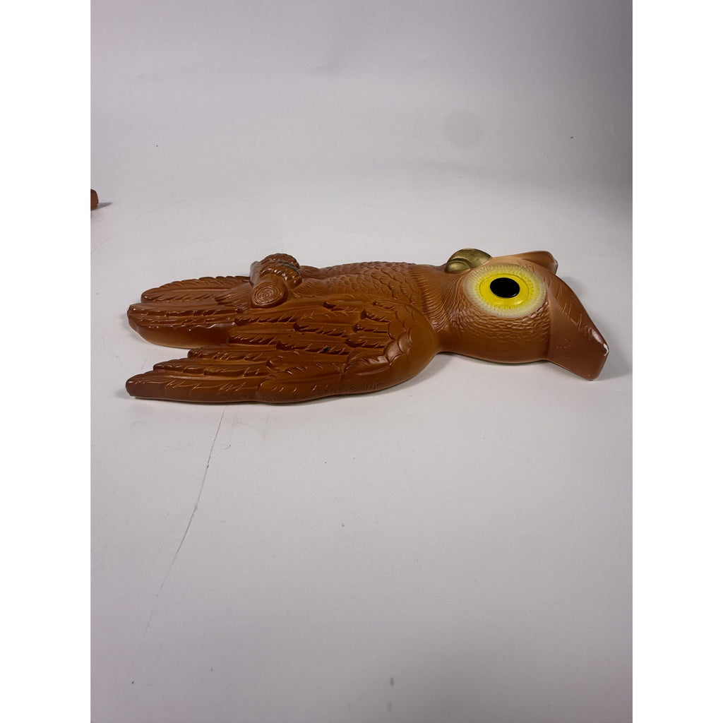 Chalkware Owls Pair Set 2 Wall Hanging Miller Studios Vintage Mid Century Boho Kitschy On Perch