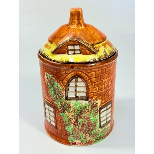 Canister Cookie Jar Ye Olde Cottage Price Kensington Cottage Ware England Ceramic Porcelain Vintage Farmhouse Cottage Core Granny Farmhouse