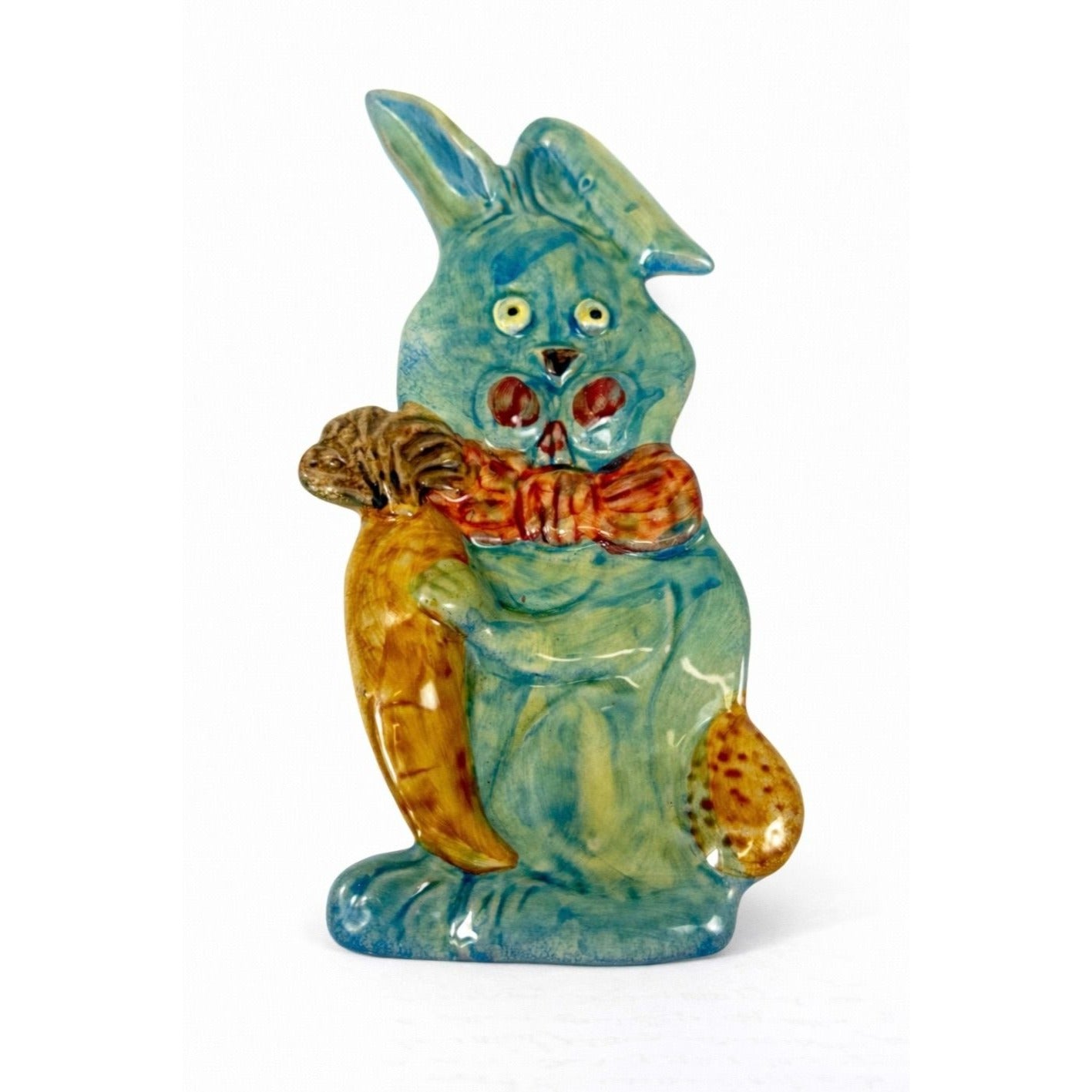 Pottery Spoon Rest Bunny Rabbit Vintage Italian Wall Decor Kitchen Tools Spring Holiday Seasonal