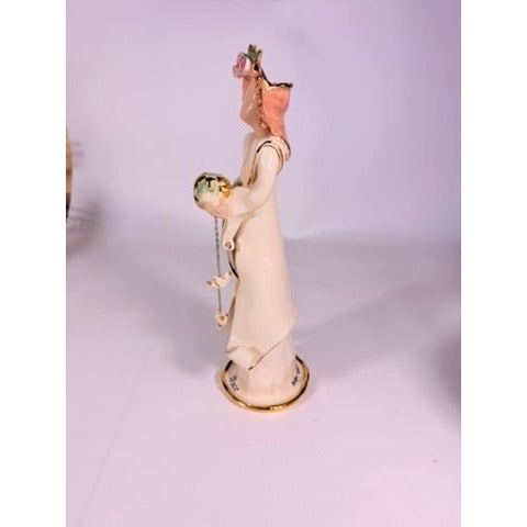 Candle Holder Blue Sky Clayworks Heather Goldminc Peace Angel Figurine 2001 911 Memorial Vintage Collectible Hand Painted