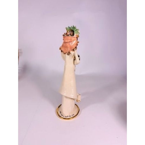 Candle Holder Blue Sky Clayworks Heather Goldminc Peace Angel Figurine 2001 911 Memorial Vintage Collectible Hand Painted