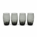 Drinking Glasses Tea Water Set 4  Libbey Classic Smoke Tempo Set  Mid Century Drinkware Barware Brown Gray Smoky Retro Replacement Glassware