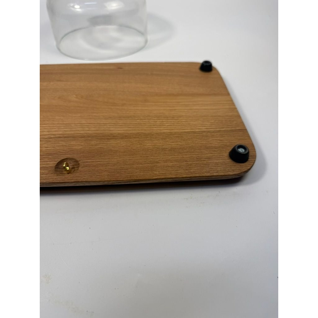 Serving Tray Vintage Goodwood Cheese Board Dome Harvest Wheat Teak Charcuterie Board Tile Enlay Kitchen Cooking Hostess Mid Century Retro