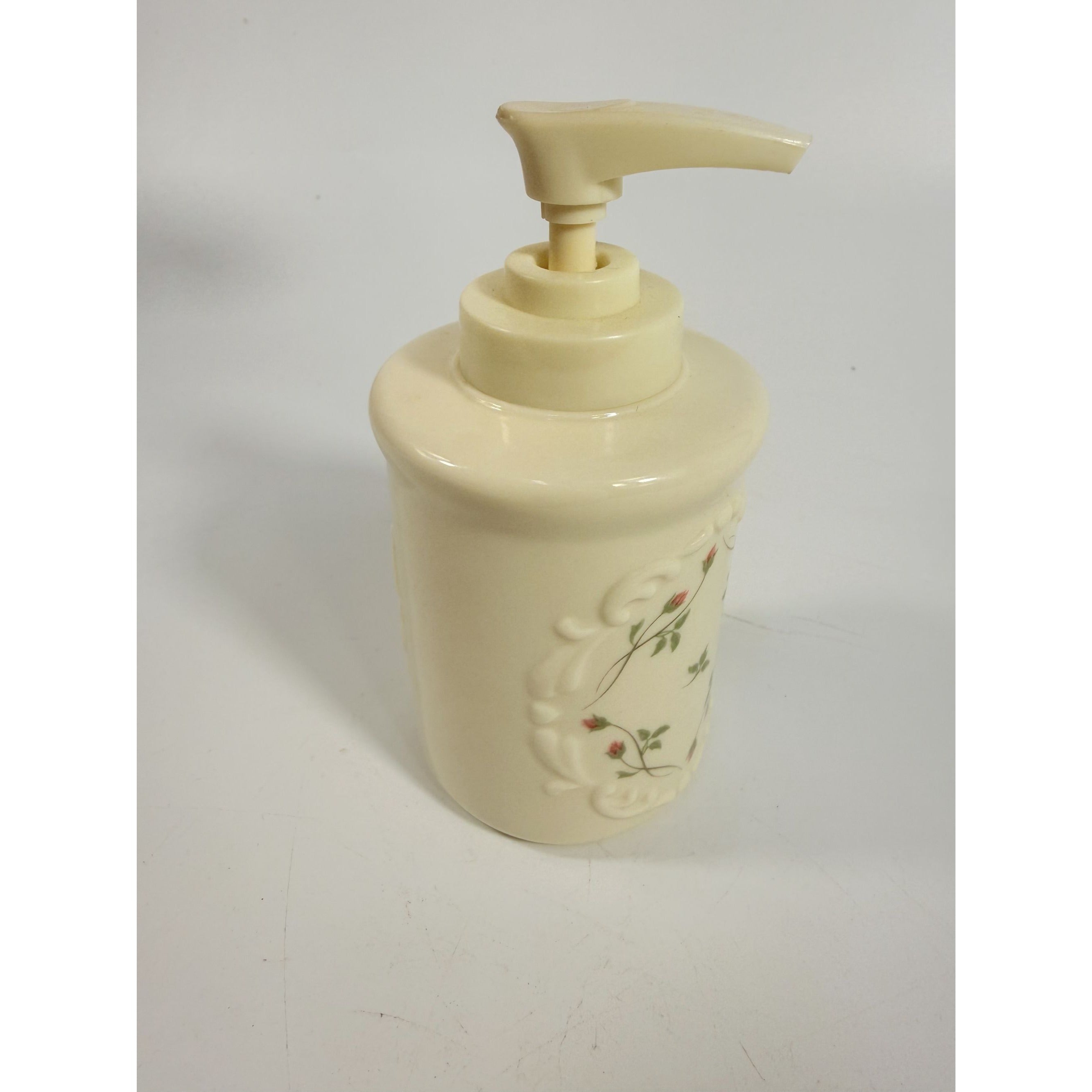 Soap Dispenser Lenox Pink Rose Manor Roses Floral Vintage Cottage Core Kitchen Bathroom China Porcelain Flowers