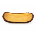 Live Edge Wooden Fruit Bread Bowl | Hand Crafted Solid Rustic Farm Primitive Cabin | Home Decor Decorative Accents | Kitchen Decor Serving