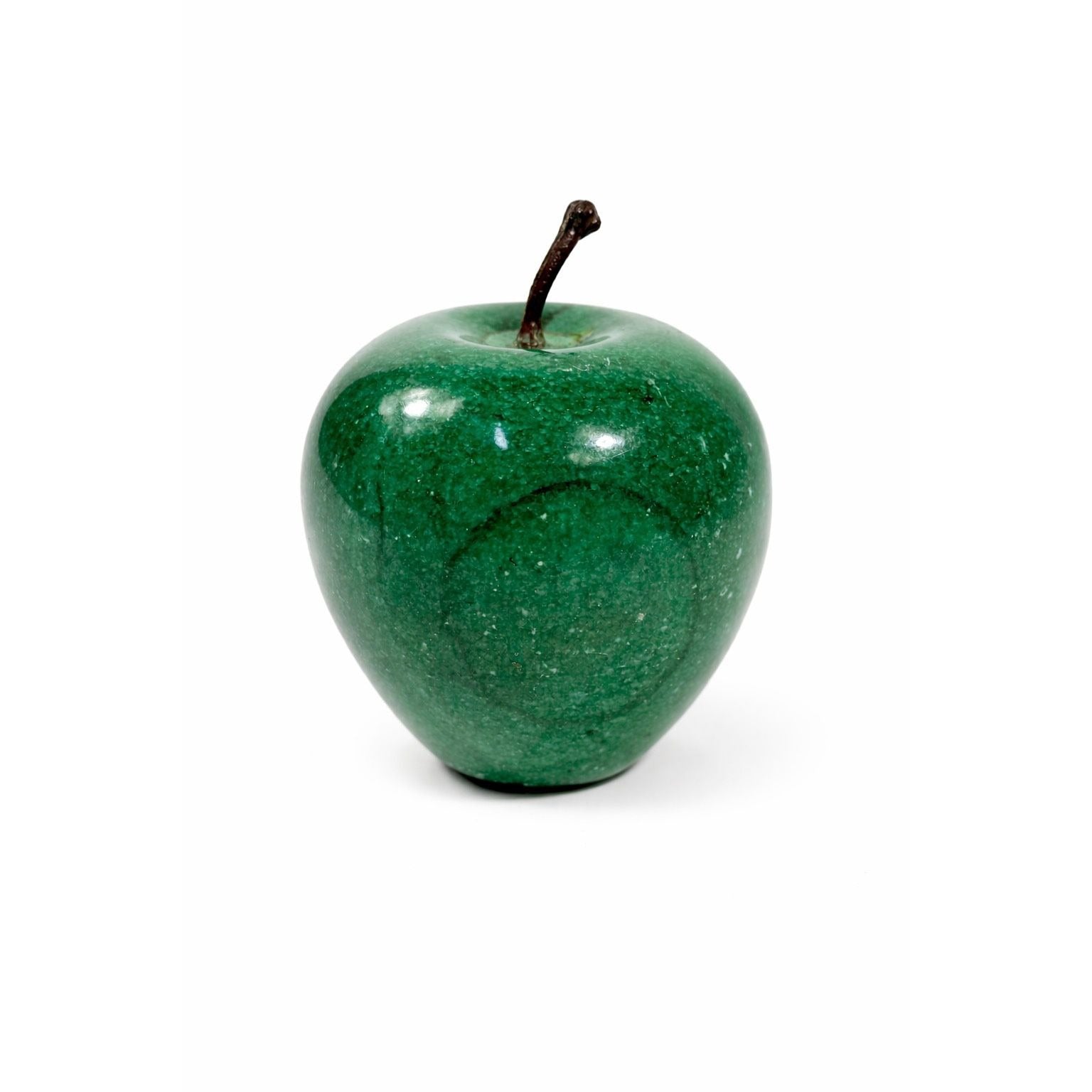 Paperweight Marble Apple Green Fruit Paper weight Polished Solid Natural Stone Realistic Stem Teacher Gift Office Home Kitchen Decor