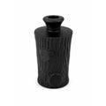Perfume Botte Black Satin Art Glass 1930s Art Deco French Tree Trunk Shaped Vintage Collectible Glassware France