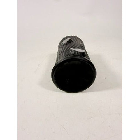 Perfume Botte Black Satin Art Glass 1930s Art Deco French Tree Trunk Shaped Vintage Collectible Glassware France
