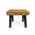 Milking Stool French Style Peg Leg Antique Wood Farmhouse Primtive Rustic Home Decor