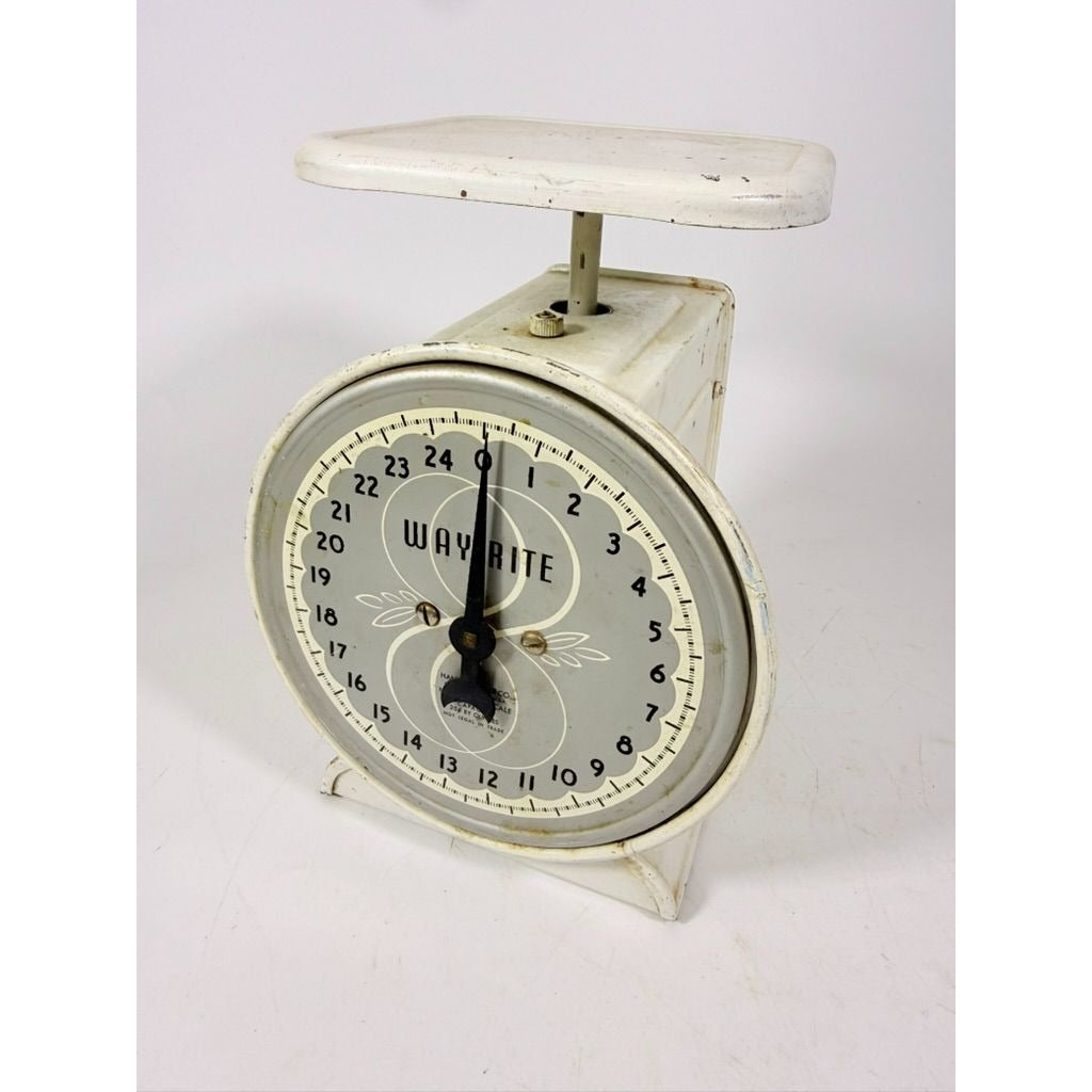 Way-Rite Kitchen Scale 25 lbs Household Scale Farmhouse MCM Retro USA Ktichen Home Decor Farmhouse Grandma Core