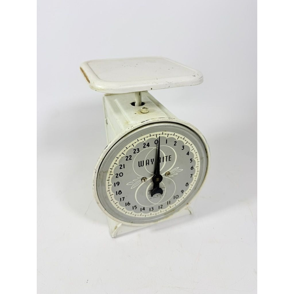 Way-Rite Kitchen Scale 25 lbs Household Scale Farmhouse MCM Retro USA Ktichen Home Decor Farmhouse Grandma Core