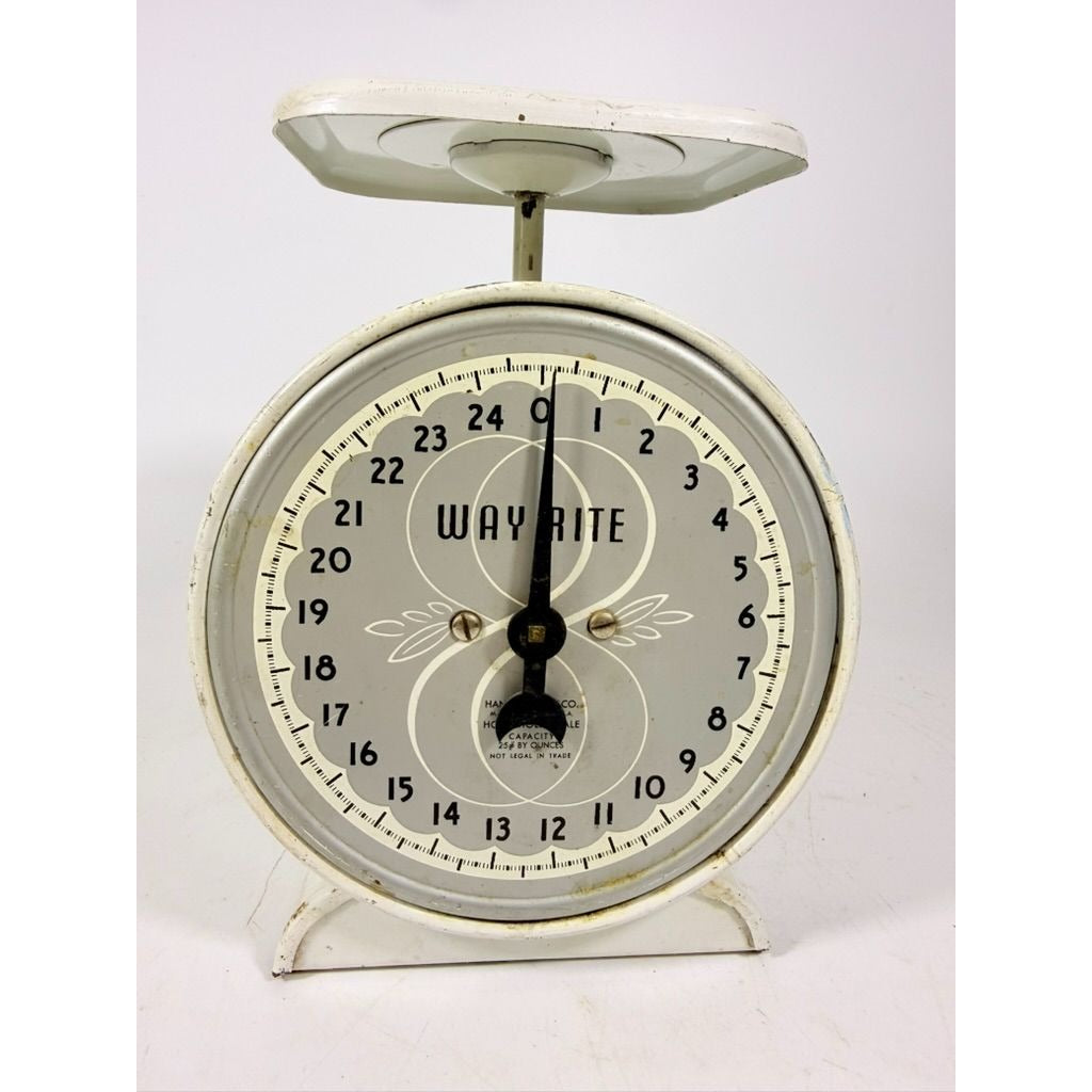 Way-Rite Kitchen Scale 25 lbs Household Scale Farmhouse MCM Retro USA Ktichen Home Decor Farmhouse Grandma Core