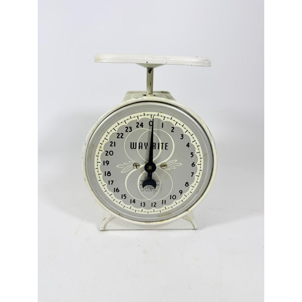 Way-Rite Kitchen Scale 25 lbs Household Scale Farmhouse MCM Retro USA Ktichen Home Decor Farmhouse Grandma Core