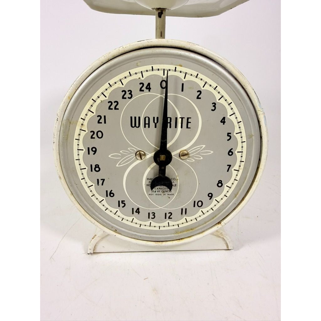 Way-Rite Kitchen Scale 25 lbs Household Scale Farmhouse MCM Retro USA Ktichen Home Decor Farmhouse Grandma Core