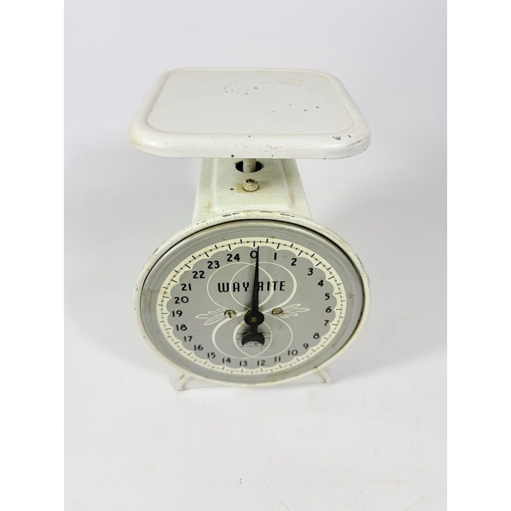 Way-Rite Kitchen Scale 25 lbs Household Scale Farmhouse MCM Retro USA Ktichen Home Decor Farmhouse Grandma Core