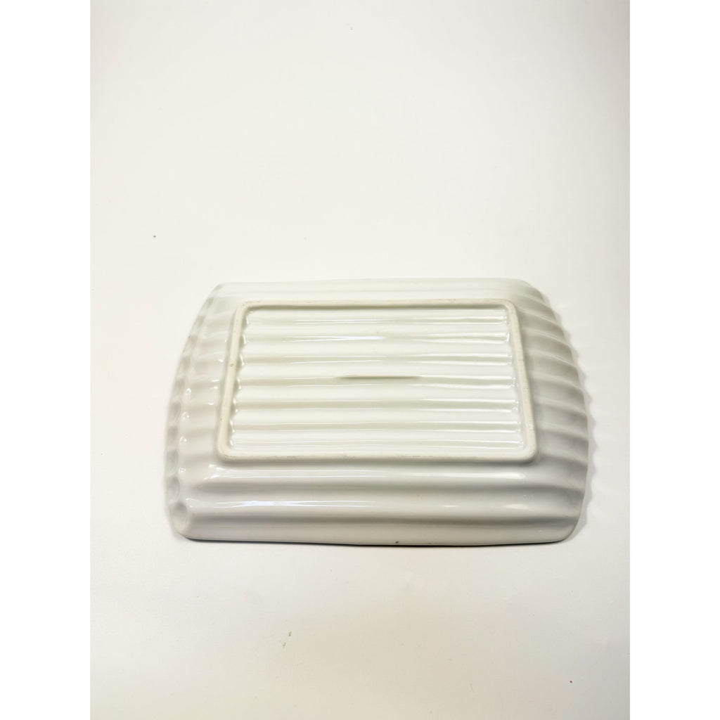 Asparagus Platter Plate Majolica Style Made In Portugal White Cottage Kitchen Replacement China Serving PiecesGrand Millennial