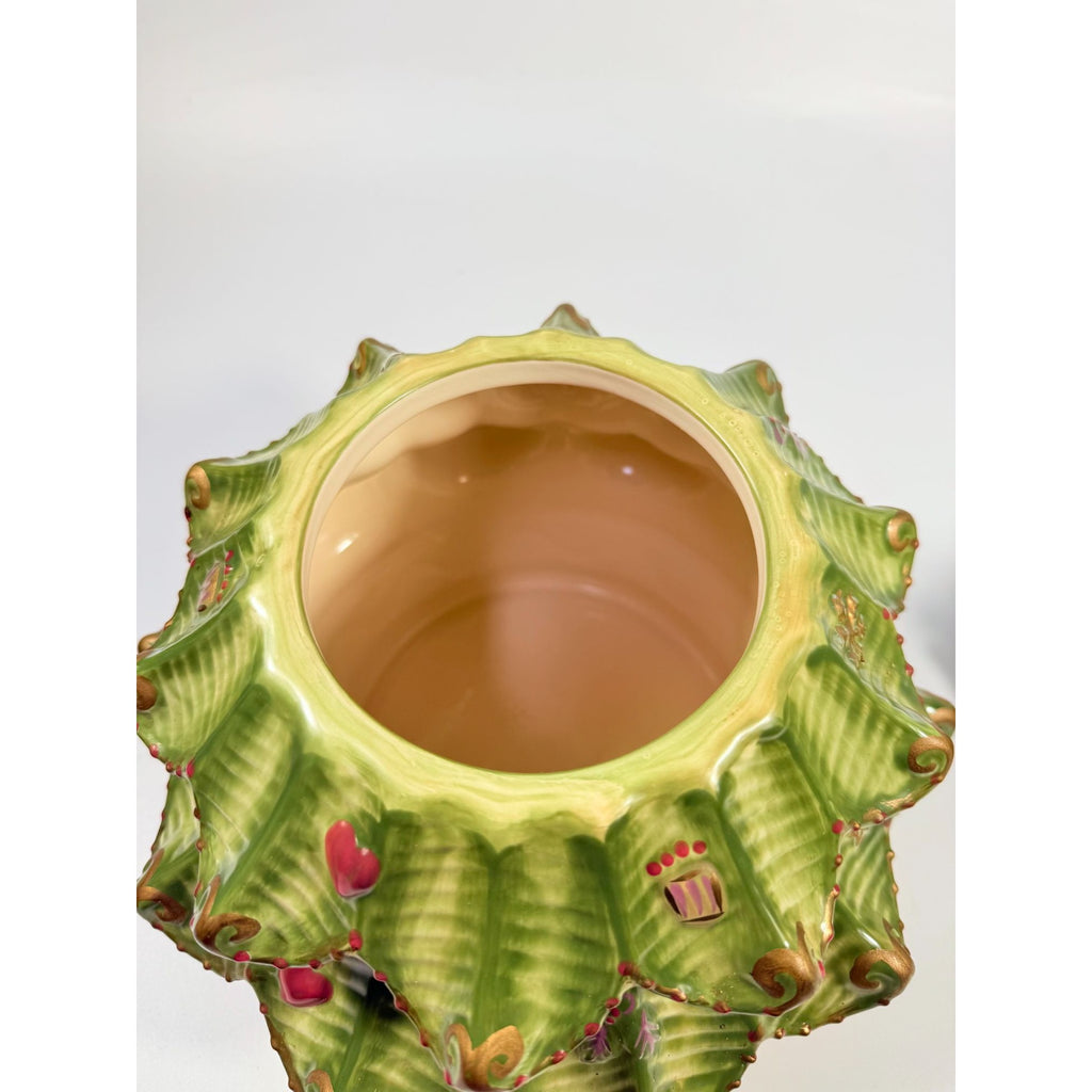 Cookie Jar Christmas Tree Pfaltzgraff Sculpted Holiday Spice Cermamic Holiday Kitchen  Decor | Seasonal Decorative Accents Lid and Base
