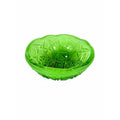 Footed Bowl Pressed Glass Jeanette Glassware Frosted Green Ombre 3-Toed Collectible