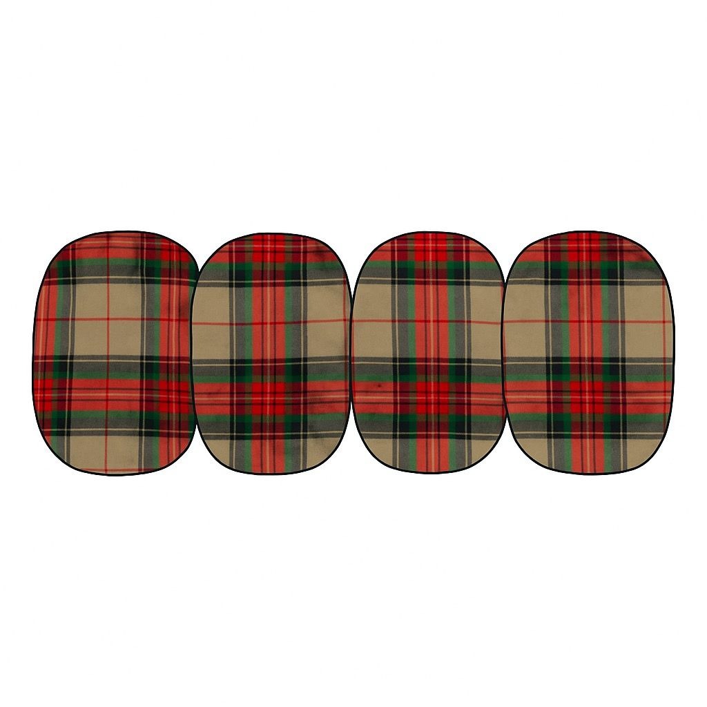 Placemats Set 4 Christmas Winter Ralph Lauren Style Holiday | Plaid Tartan Gold Red Green Blue