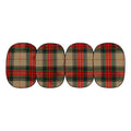 Placemats Set 4 Christmas Winter Ralph Lauren Style Holiday | Plaid Tartan Gold Red Green Blue