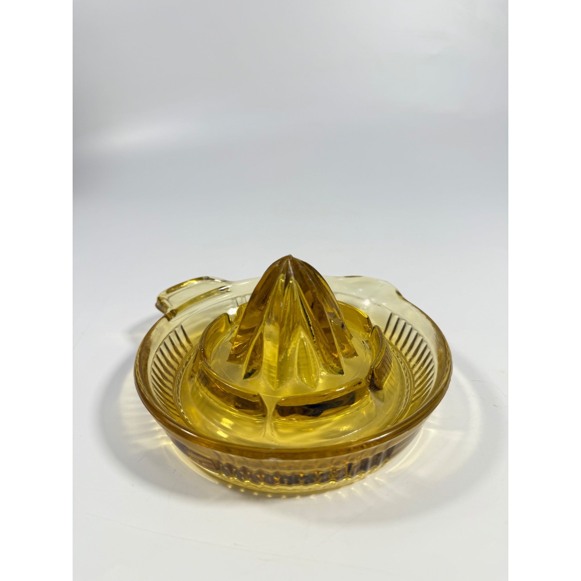 Amber Juicer Reamer 1930s Amber Orange Glass Vintage Glassware Kitchen Tools Untensil Partyware Cooking Kitchenware Breakfast Juice